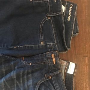 2 pairs of Maurice’s jeans